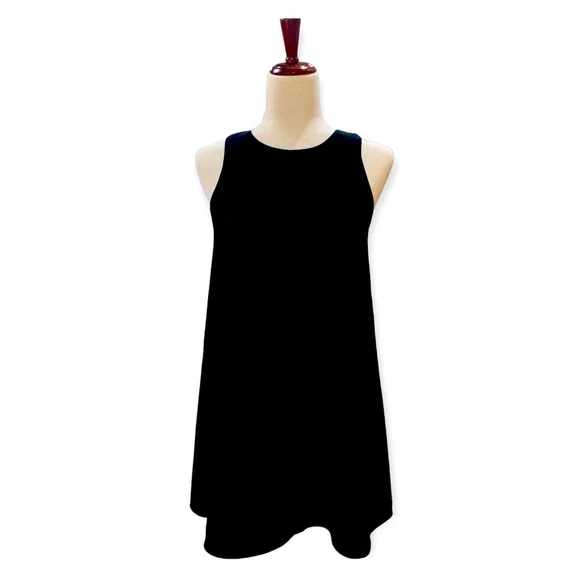 knee length dresses for ladies Zara Women's Black White Polka Dot V-Neck Long Sleeve A-Line Mini Dres –  Brie main image 1